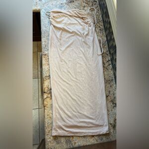 Princess Polly Beige Ruched skirt